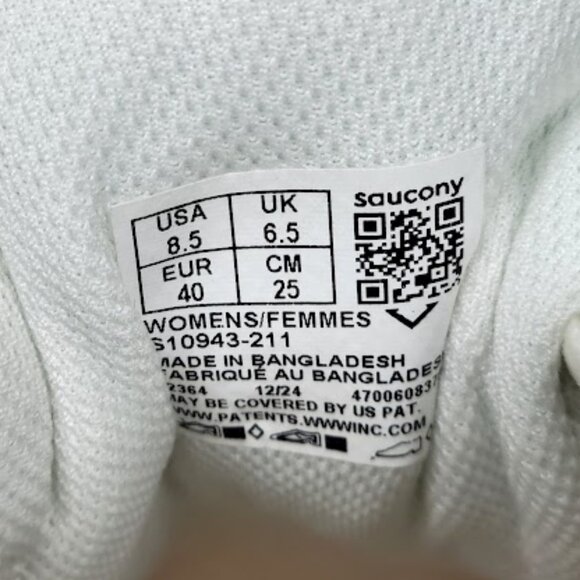 SAUCONY WOMEN'S cohesion 17 perl ivory running shoes Size 8.5 NEW - Picture 9 of 9